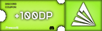 a green discord coupon with 100dp on it