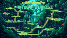 a poster for experience kango jungle shows a jungle scene