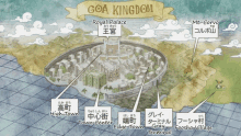 a map of goa kingdom shows the royal palace