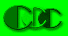 a green cc logo with a green background