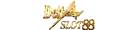 a gold logo for delta slot88 with a star in the middle