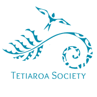 a logo for the tetiaroa society with a bird and leaf