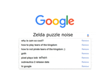 a google search for zelda puzzle noise shows a bunch of results