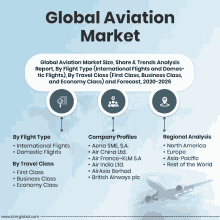 global aviation market size share & trends analysis report by flight type international flights and domestic flights by travel class by first class by business class and economy class