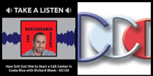 a poster for the successgrid podcast shows a man on it