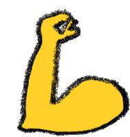 a drawing of a yellow snake with a black outline