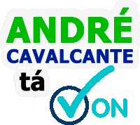 a sticker for andre cavalcante with a check mark