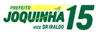 a logo for prefeito joquinha 15 vice dr iraldo