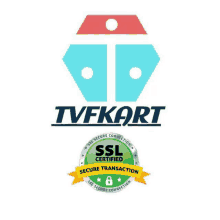 a tvfkart logo with a ssl certified secure transaction badge