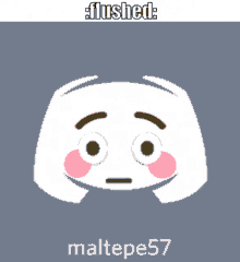 a discord icon with a sad face and the name maltepe57 underneath it