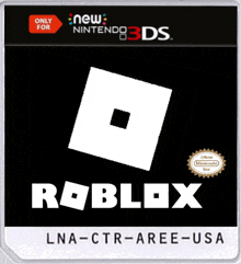 a nintendo 3ds cartridge for roblox