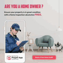 an advertisement for propel app by multiliving