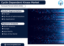 a flyer for a cyclon dependent kinase market