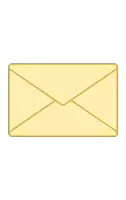 a yellow envelope on a white background with a yellow border