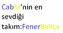 a white background with the words cabkr ' nin en sevdigi takim fenerbahce