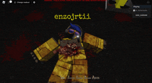 a screenshot of a video game with the name enzojrtii on the screen