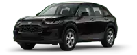 a black honda hatchback is shown on a white background