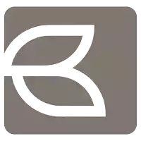 a white letter b on a grey background