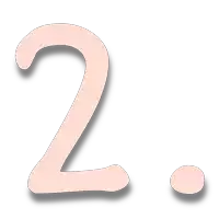 a pink number 2 on a white background with a shadow