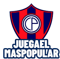 a logo for a soccer team called jugael mas popular