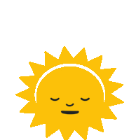 a yellow sun with a smiling face on it