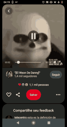 a phone screen shows a video of a skeleton wearing sunglasses and says " el weon de danny "