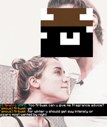 a man and a woman are kissing in a video game chat