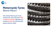 a stack of motorcycle tires with the words motorcycle tyres market report on the top