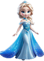 a doll of elsa from the movie frozen