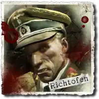 a picture of a man in a military uniform with richtofen written on it