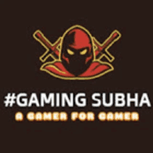 a logo for gaming subha a gamer for gamer .