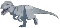 a cartoon drawing of a dinosaur with its mouth wide open