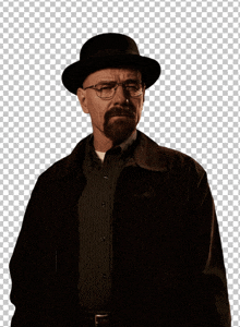 a man with glasses and a beard wearing a hat and jacket