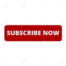 a red subscribe now button is on a white background