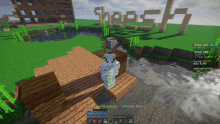 a screenshot of a minecraft game that says ' sleek ' at the top