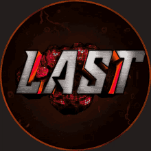 a logo that says last with a red heart in the background