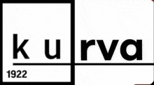 a black and white logo for a company called kurve , which was founded in 1922 .