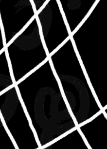 a black background with white lines that look like a net