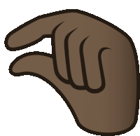 a cartoon drawing of a hand with the letter s on it