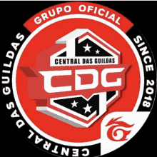 a red logo for grupo oficial central das guildas