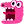 a pink cartoon character with a big mouth and big eyes is screaming .