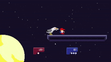 a pixel art of a game that says game end on it