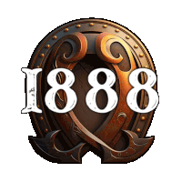 a logo that says 1888 on it