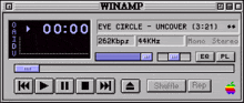 winamp is a program that allows you to play audio files