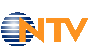 a logo for ntv with a blue and orange globe