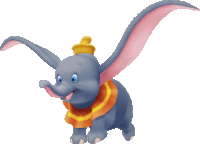 a cartoon elephant with a crown on his head