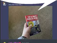 a person is holding up a book titled the ultimate roblox book