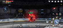 a screenshot of a video game shows a character being killed by king tron