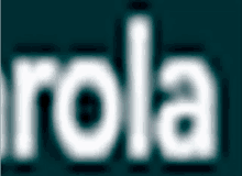 a blurry image of the word rola on a blue background