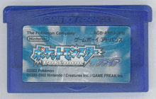 a game boy advance cartridge for pokemon